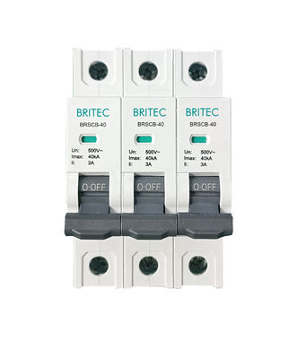 BRSCB-40 3P OEM ODM SPD جهاز الحماية من الزيادة العالية حماية الظهر Spd حماية النسخ الاحتياطي