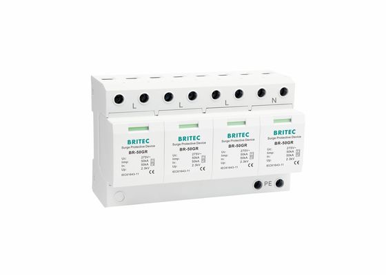 مانع الصواعق AC 3 المرحلة IEC61643 BR-50GR الصناعية القامع