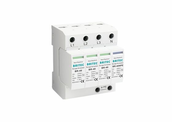 3p + NPE Imax 40kA Type 2 SPD Surge Protection Low - جهاز مانع الجهد