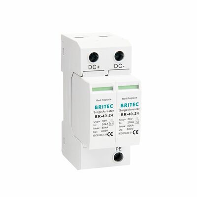 BR-40 24 كاميرا dc spd جهاز حماية من زيادة الطاقة حماية من زيادة الطاقة Dc Spd نوع 2 مراقبة الأمن DC Power Surge Protector