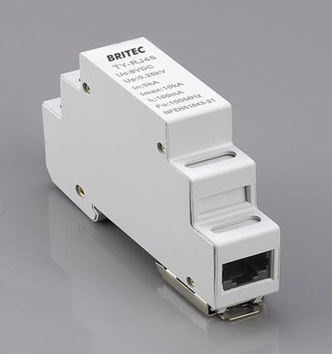 RJ45 SPD Ethernet أجهزة حماية البيانات من زيادة الحرارة Din Rail