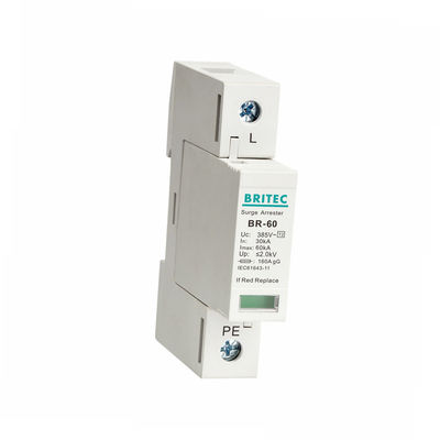 BR385-60 Type 2 Surge Protection Device 1P SPD 60kA مانعات الصواعق