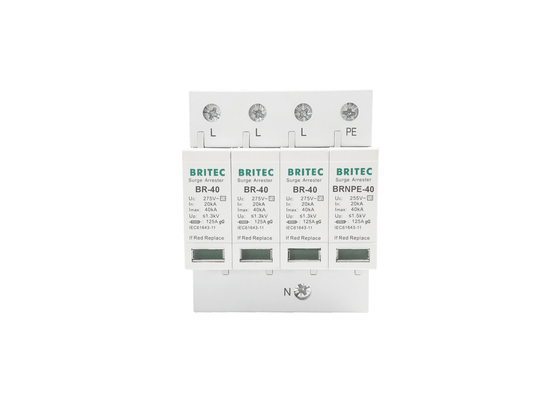 40kA 275V/255V جهاز الحماية من الزخم SPD من النوع 2