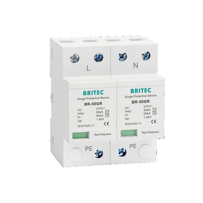 BRITEC BR-50GR 275 2P Ac Type 1 Spd Surge Protection Device مانع الحماية من الصواعق T1 spd
