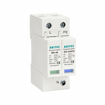 40kA Type 2 Surge Protector 1P + NPE Din Rail Mounting