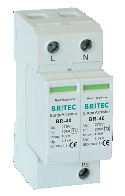 BR-40 3P+1 جهاز حماية من زيادة التيار، مانعة الصواعق، واقي من زيادة التيار 18 مم