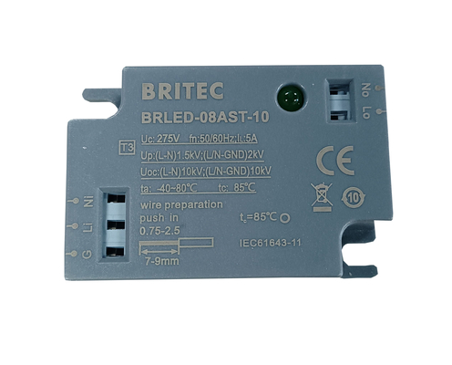 BRLED-08AST-10 جهاز حماية من زيادة الطاقة للإضاءة 10kA LED Street Light ELECTROSTACTIC PROTECTOR نظام إضاءة LED