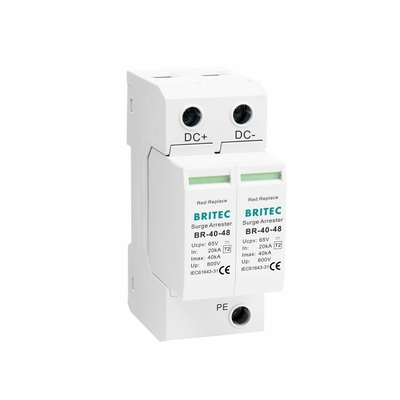BR-40 48 DC SPD جهاز حماية الطاقة الكهربائية من التوتر 48 فولت عازل التوتر
