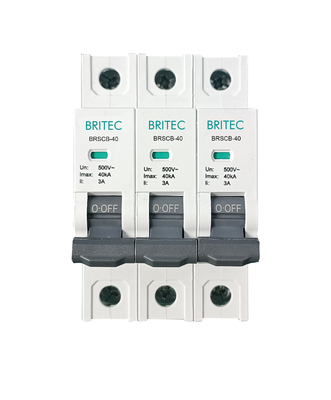 BRSCB-40 3P OEM ODM SPD جهاز الحماية من الزيادة العالية حماية الظهر Spd حماية النسخ الاحتياطي