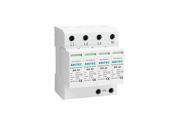 UL94-V0 35mm دين ريل 40ka نوع 2 حماية البرق