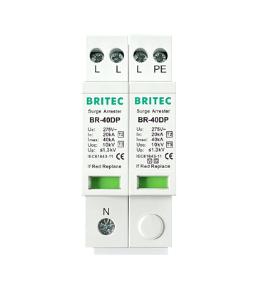 BRITEC BR-40DP 275 3+1P نوع 2 حماية زيادة الحرارة الصينية مصنع إيقاف الزيادة الحرارية