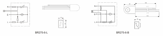 BR275-6-B الحماية من التيار الكهربائي للضوئيات الإلكترونية