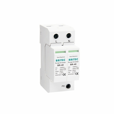 BR-40 1000 3P نوع 2 حماية زيادة الطاقة 690V/1000V جهاز حماية زيادة الطاقة 3 مراحل SPD