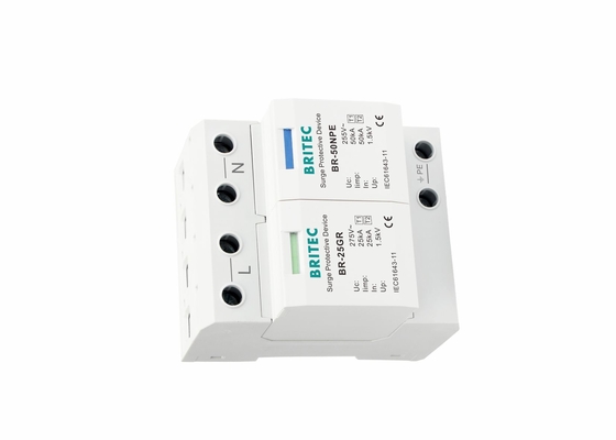 جهاز حماية الطفرة من النوع الأول 25kA أحادي الطور BR-25GR 1P + N