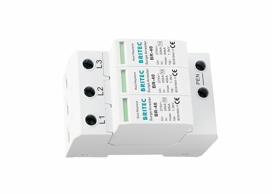 40KA 400V Power Pluggable AC Type 2 جهاز حماية الطفرة