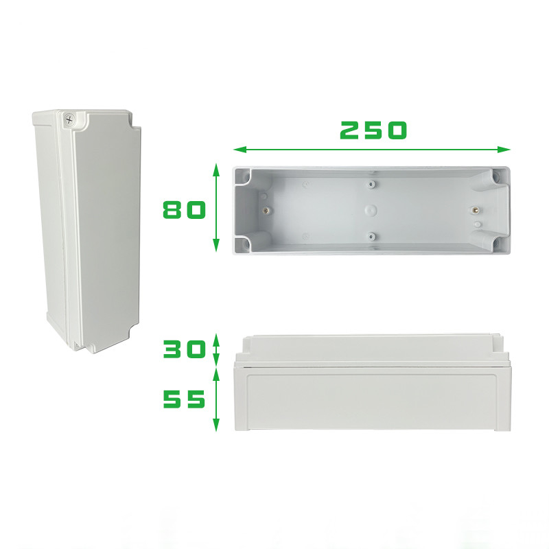 TY-8025085 صناديق الاتصال الكهربائية في الهواء الطلق ABS البلاستيكية مشروع IP66 تقاطع مربع التبديل