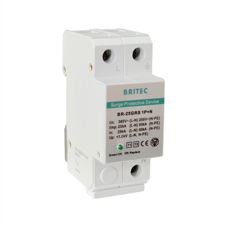 25KA 275V النوع 1 حامي تصاعد التيار AC حماية BR-25GRS 1 + 1