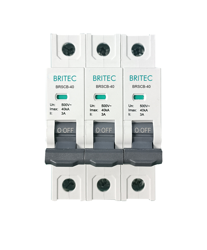 BRSCB-40 3P OEM ODM SPD جهاز الحماية من الزيادة العالية حماية الظهر Spd حماية النسخ الاحتياطي