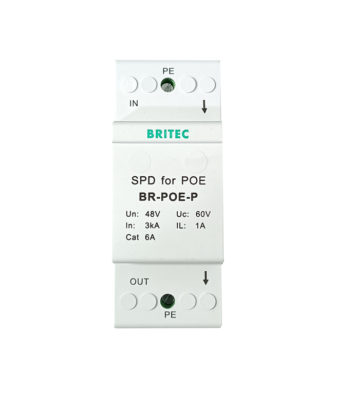 BR-POE-P حماية التيار الكهربائي معدات الاتصالات الشبكة POE Cat6 خط حماية التيار الكهربائي