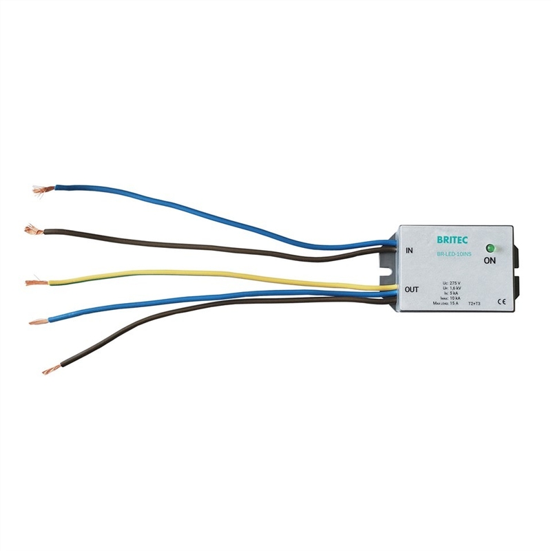 جهاز حماية الطفرة للإضاءة 275V 10kA Led Street Light LED Spd لإضاءة الطريق لمبة الإضاءة