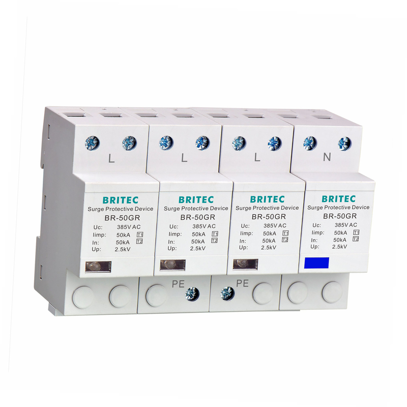 BR - 50GR AC حماية الإضاءة نوع 1 جهاز حماية الطفرة Spd Power Voltage Surge Filter