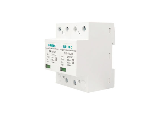 الدرجة الأولى: محجب التيار الكهربائي 10/350μs 50KA مرحلة واحدة 150V / 275V / 320V