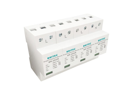 25kA T1 Surge Protector Iimp 4P BRITEC مانع الصواعق للحماية من الصواعق