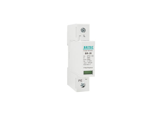 فئة II 20kA 1P Type 2 Surge Protection Device SPD Power Surge Arrester
