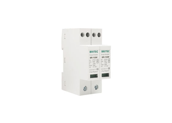 Dinrail 10kA Type 3 Spd Surge Protector ثلاثي الأطوار عن بعد ضد الصواعق