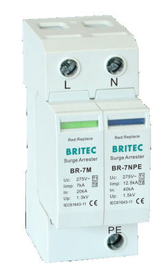 BR-7M 4P T1+T2 Surge Arrester B+C Spd جهاز حماية الطاقة العالية من نوع1 3 مرحلة حماية الطاقة العالية spd Ü-Ableiter