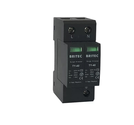 TY-40 3P جهاز الحماية من الزيادة الطاقةية 275v محمية البرق Spd نوع 2
