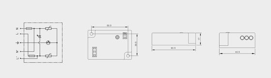 BRLED-08AST-10 جهاز حماية من زيادة الطاقة للإضاءة 10kA LED Street Light ELECTROSTACTIC PROTECTOR نظام إضاءة LED