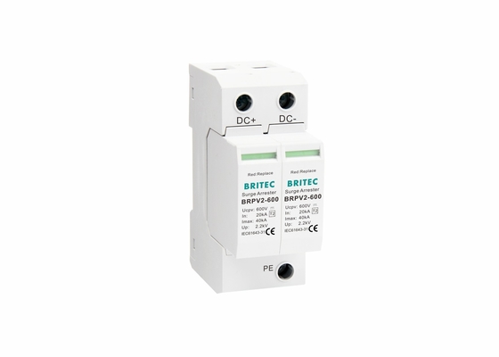 600V SPD PV صواعق الحماية من الصواعق على الحماية الحالية 2P