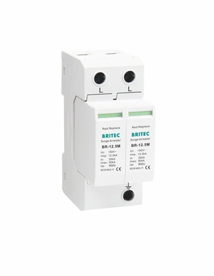 BR-12.5M-150 2P جهاز حماية من الاندفاعات (SPD) واقي من الاندفاعات من الفئة 1 النوع 1 2 spd واقيات من الاندفاعات بالجملة