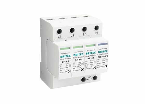 IEC61643-1 SPD نوع الجهد المنخفض 2 جهاز حماية الطفرة دليل على الاهتزاز