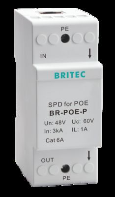 BR-POE-M 48 فولت RJ45 حماية زيادة حيوية حماية زيادة حيوية إثنترنيت POE Power Over Ethernet حماية زيادة حيوية البيانات POE Gigabit 1000mbps Rj45 حماية زيادة حيوية إثنترنيت خارجي