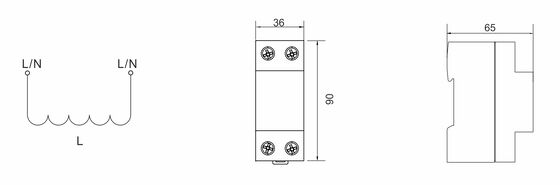 BRCI-63 محفز التنسيق AC SPD محمية الطوفان أجهزة الحماية الكهربائية