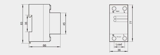 BROU-40 واقي من الجهد الزائد الجهد الزائد المؤقت