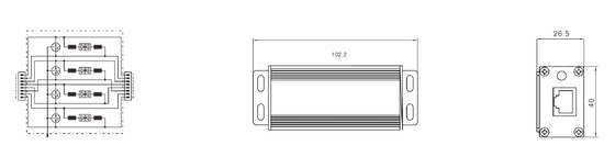BR-POE-M POE Surge Protector مع 3kA الاسمي الحالي DIN Rail المثبت وحماية IP20 لشبكات RJ45 Telecom Industrial SPD المصنعة