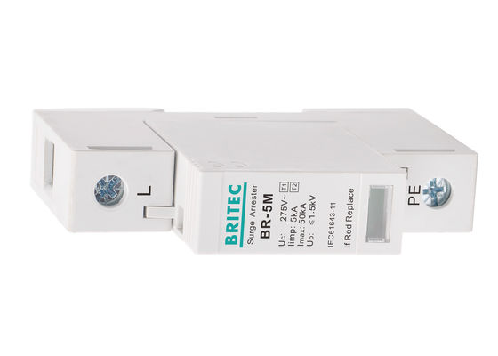 SPD 275V AC الجهد المنخفض 5kA مانع الصواعق الكهربائية