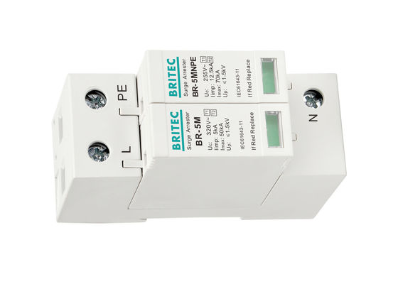 1P + NPE Power Lightning Surge Arrester Class I + II AC SPD