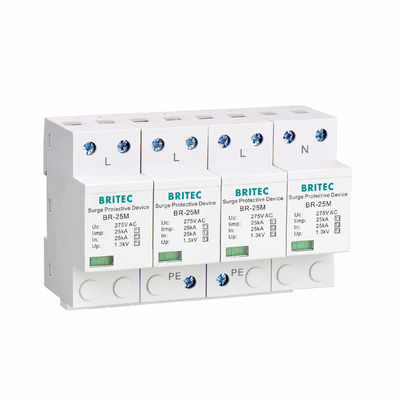 BR-25M 3P Class I spd Surge Protector وظيفة تشوير عن بعد مانع الصواعق
