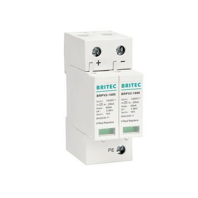 BRPV3-1000 1000V 40kA 3P DC Solar PV Surge Protection Device Surge Arrester ضغط البرق