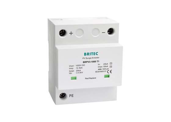 BRPV3 T1 البرق الضوئي الضغط الضوئي 10 / 350 ميكرو ثانية البرق النبض الحالي