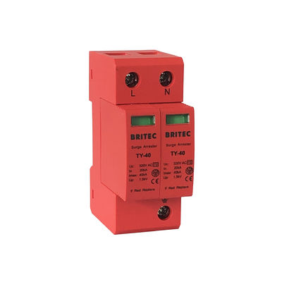 40kA ثلاث مراحل المعدات الكهربائية جهاز حماية الطفرة حامي الرعد