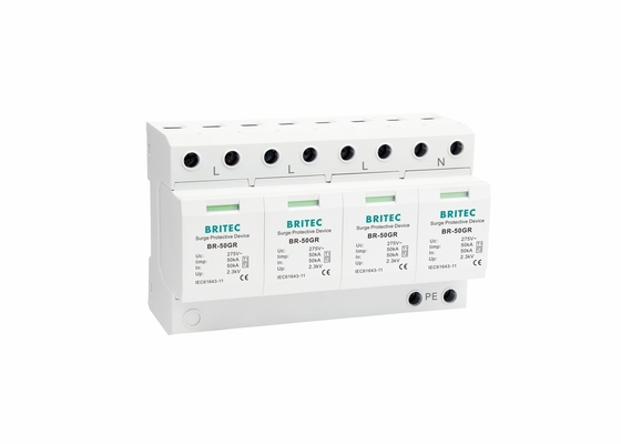 مانع الصواعق AC 3 المرحلة IEC61643 BR-50GR الصناعية القامع