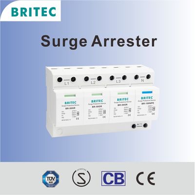 BR-50GR 3+1 جهاز الحماية من زيادة التيار spd واقي التيار المتردد من النوع 1 واقي الرعد من النوع 1 2 spd